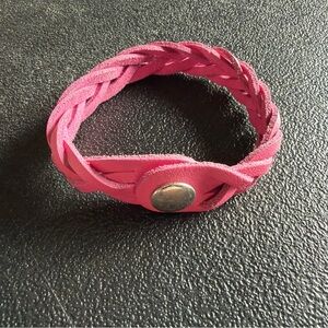 Chic Pink Braided Bracelet